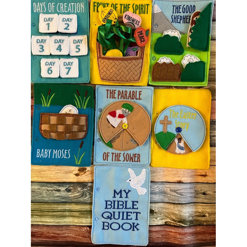 Children’s Bible Quiet Book, Interactive Christian Learning Toy,
Baptism Birthday Easter Gift (ONLINE ORDER ONLY)