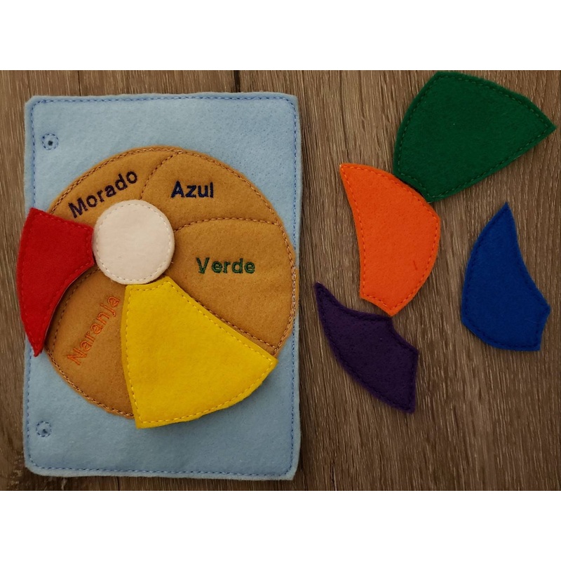 Color matching Quiet book page  – Spanish colors – color sorting busy book page – beach ball puzzle – educational – learning toy (ONLINE ORDER ONLY)