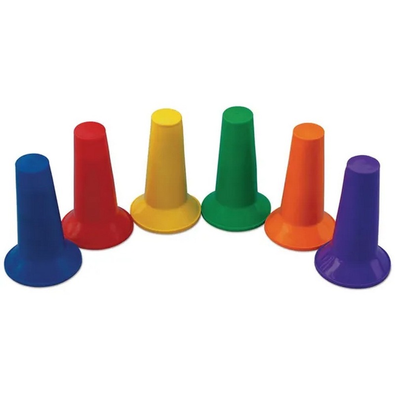 Everyday Soft Plastic Cones  Assorted  165mm  Pack of 48