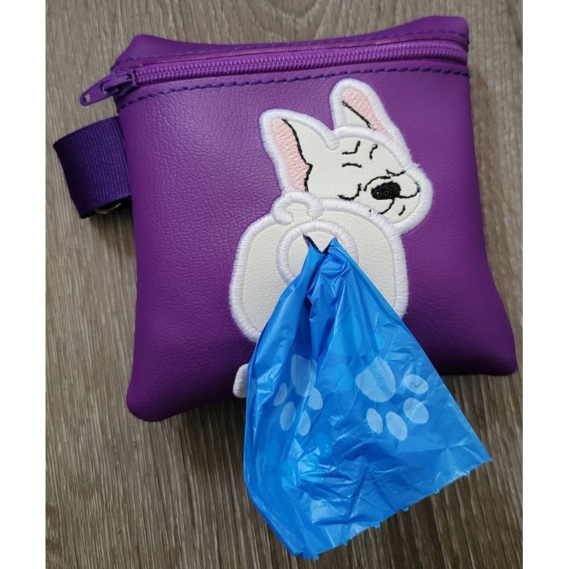 French Bulldog Poop Bag Pouch – gift for dog lover – Zippered poop bag holder-  Gift for Dog Walker – veterinarian – dog groomer (ONLINE ORDER ONLY)