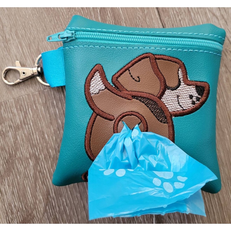 Handmade Embroidered Beagle Poop Bag Holder: Stylish and Convenient Accessory for Dog Walking (ONLINE ORDER ONLY)