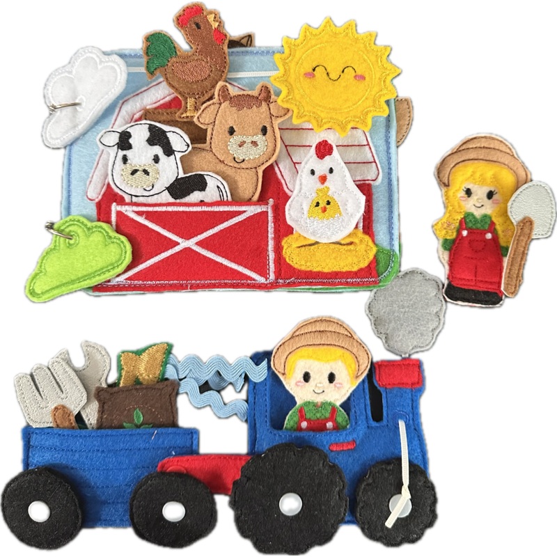 Interactive Farm Animal Quiet Book, Finger Puppet Activity Book for
Kids, Teacher Educational Tool (ONLINE ORDER ONLY)