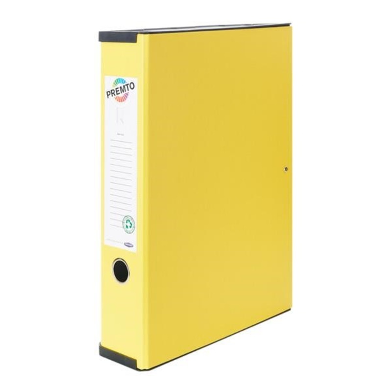 Premto Box File  Sunshine Yellow