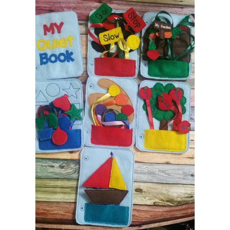 Quiet Book, Birthday Gift, Grandson Gift (ONLINE ORDER ONLY)