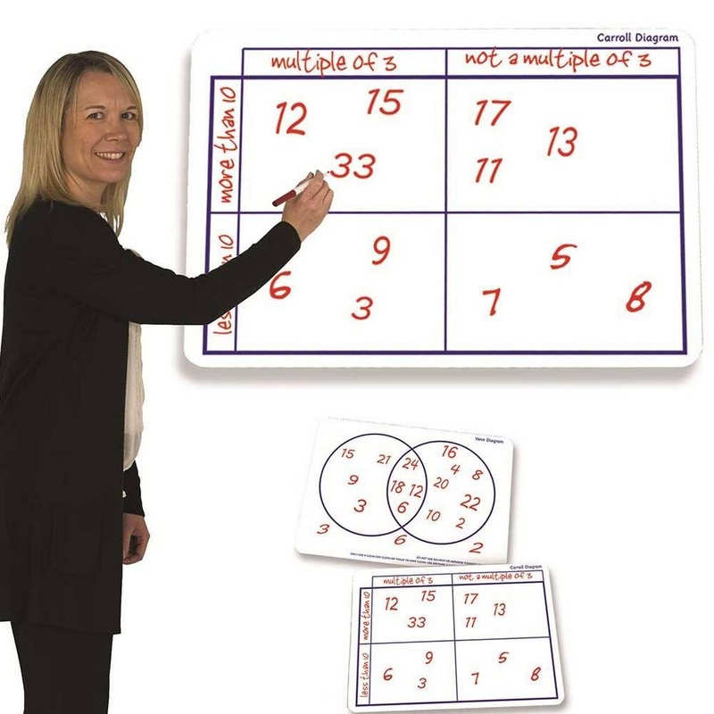 Dry Erase  Teacher Carroll & Venn Board