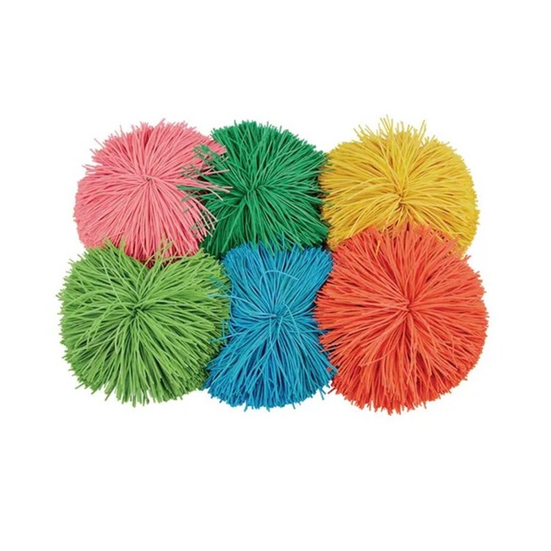 Everyday Pom Pom Balls  Assorted  75mm  Pack of 6