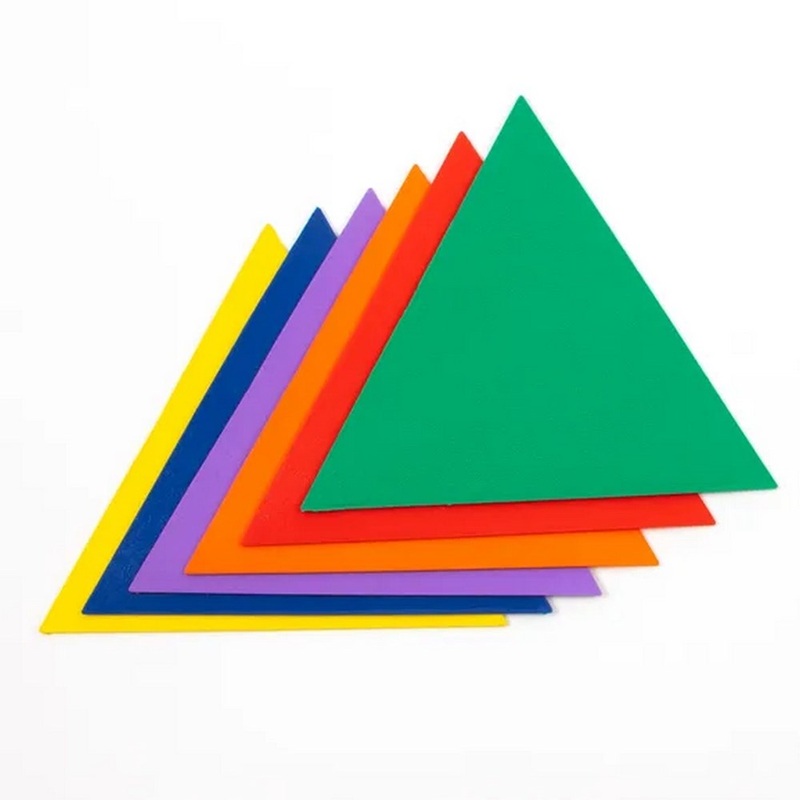 Everyday Triangle Floor Markers  Assorted  Pack of 6