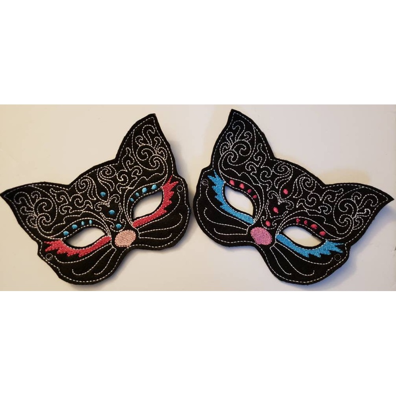 Felt Exotic Cat Mask – Halloween Costume – Birthday Party Favor – magical – non food treat – Fantasy – dress up – pretend play – Parade (ONLINE ORDER ONLY)