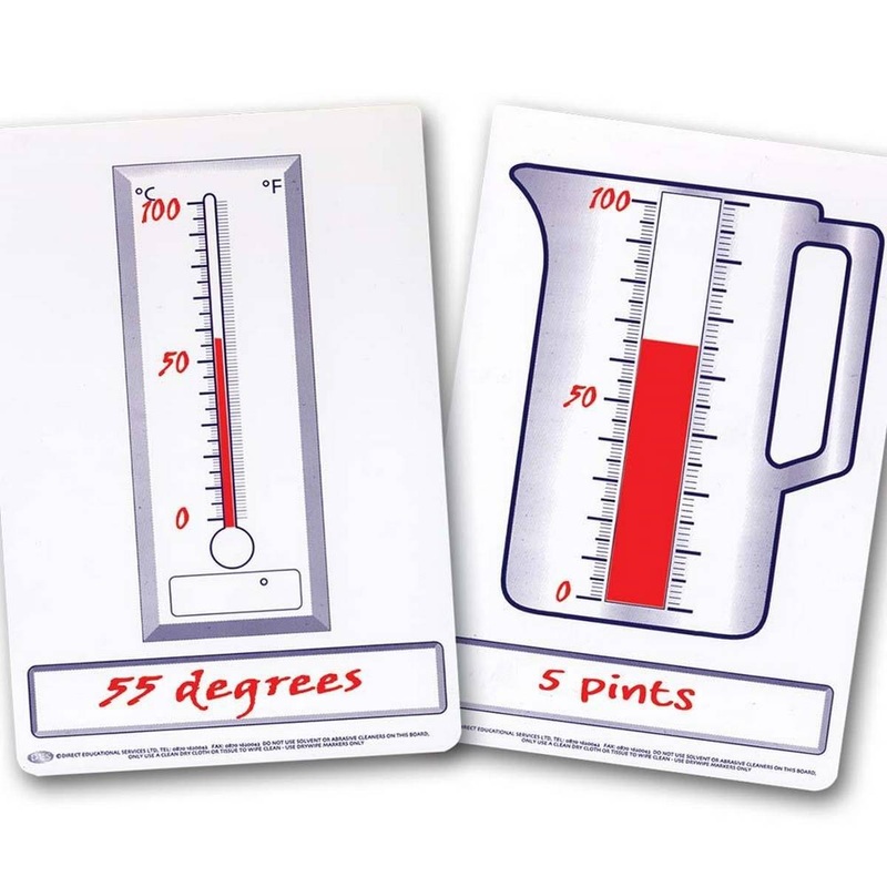 Dry Erase  Pupils A5 Measures Board Pack of 30