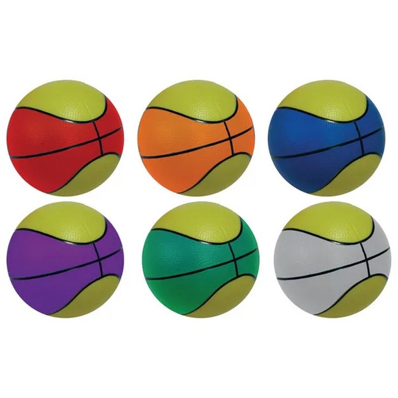 Everyday Retro Basketballs  Multi  Pack of 6