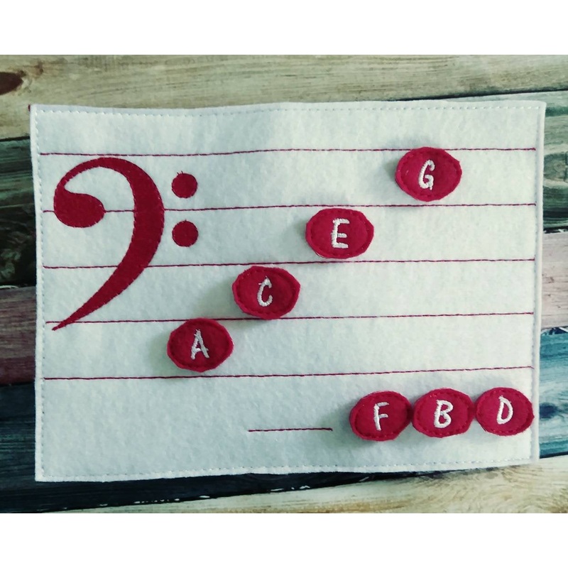 Learn How To Read Music – Quiet game board – music teacher tool- Felt Music Game – Movable Music Notes – bass clef – Music Scale – learning (ONLINE ORDER ONLY)