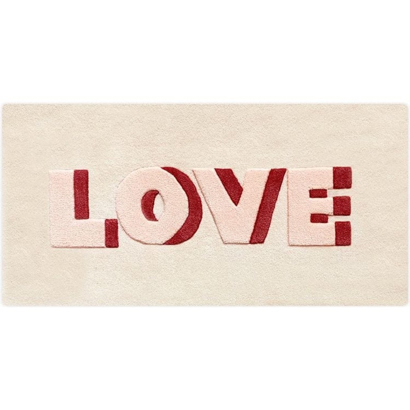 Love Rug – Cream/Red