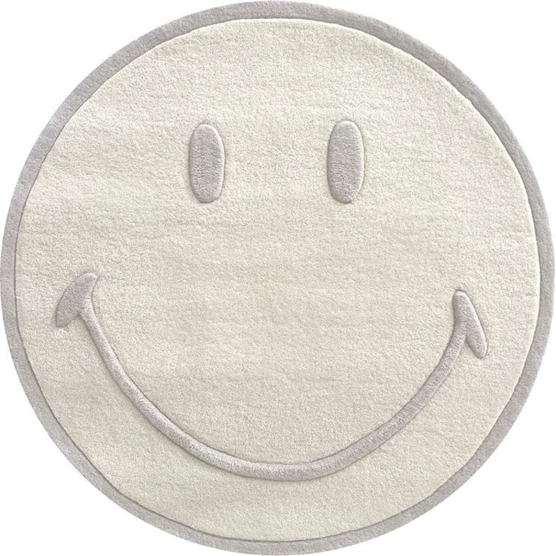 Smiley Rug – White – Small