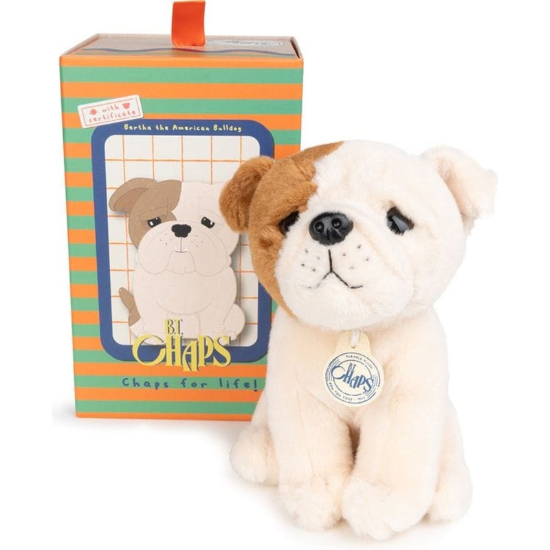 BT Chaps Bertha the American Bulldog Plush in Giftbox – 6.5