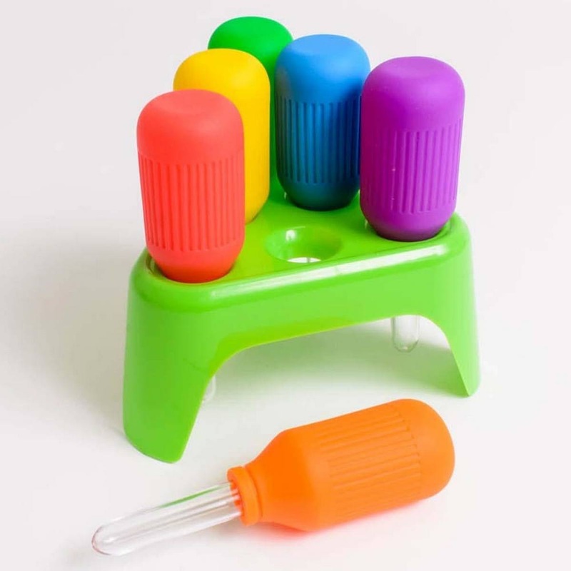 Giant Pipettes in stand  Set of 6