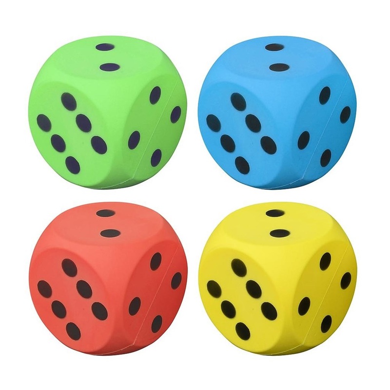 Jumbo Foam Dice Set of 4
