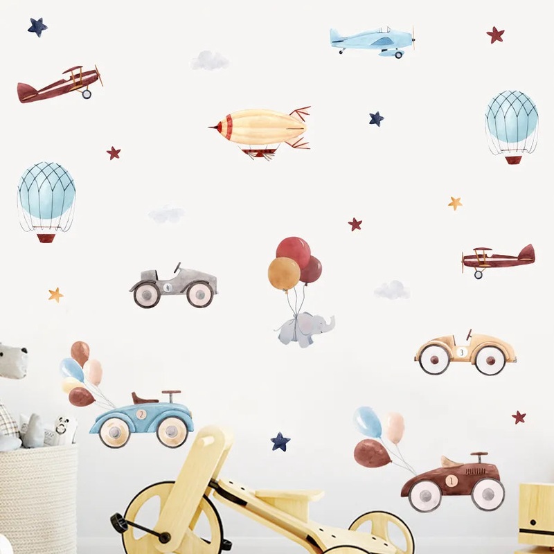 Retro Nursery Peel and Stick Stickers (ONLINE ORDER ONLY)