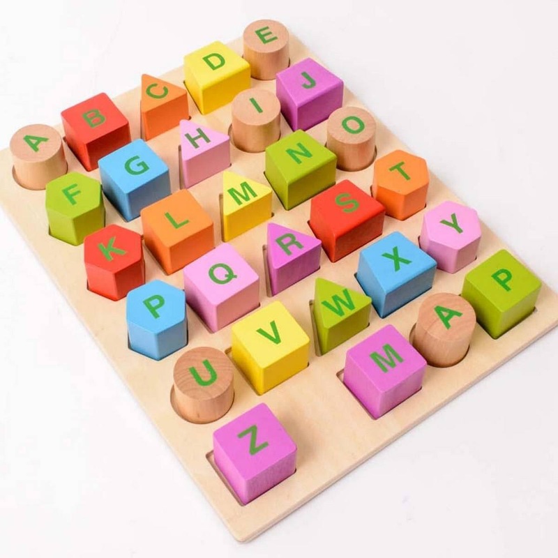 Wooden Alphabet Tray