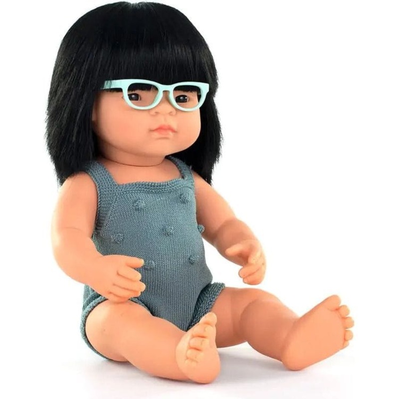 15 Baby Doll Asian Girl with Glasses