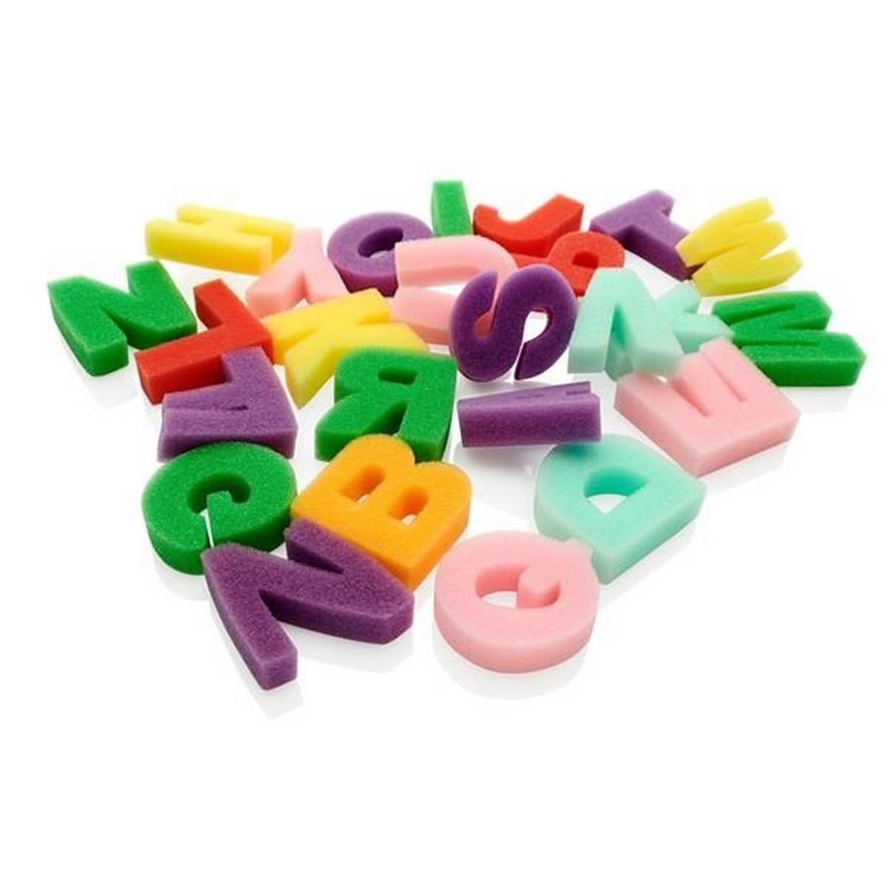 Alphabet Sponge Painting Set  Upper Case Letters