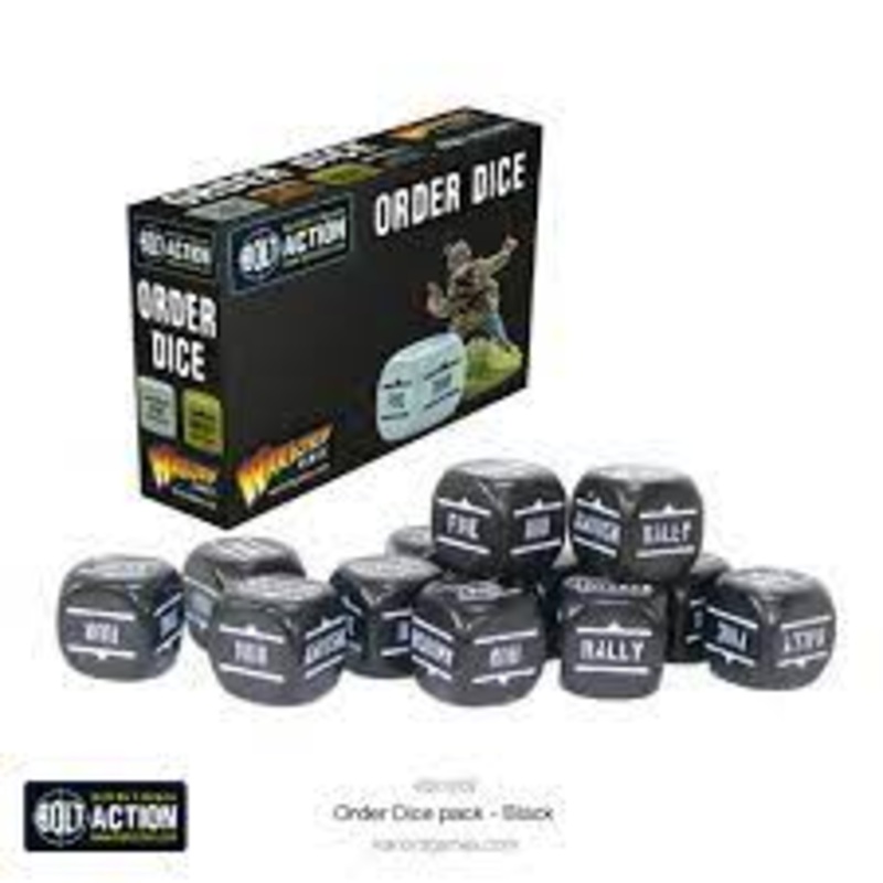 Bolt Action: Orders Dice Pack – Black