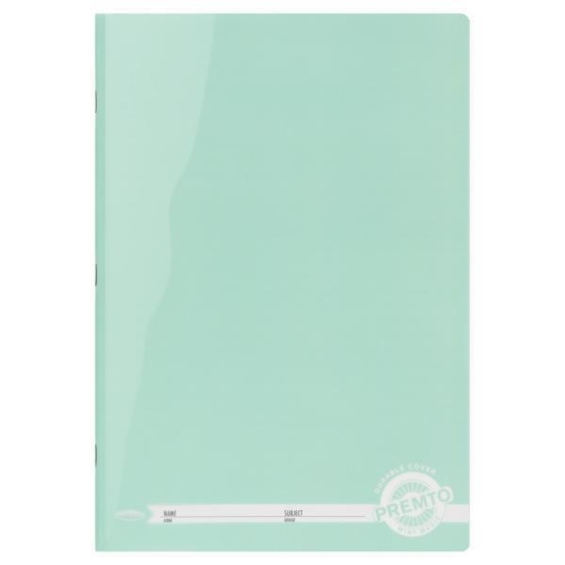 **Pastel A4 120pg Durable Cover Manuscript Book  Mint Magic