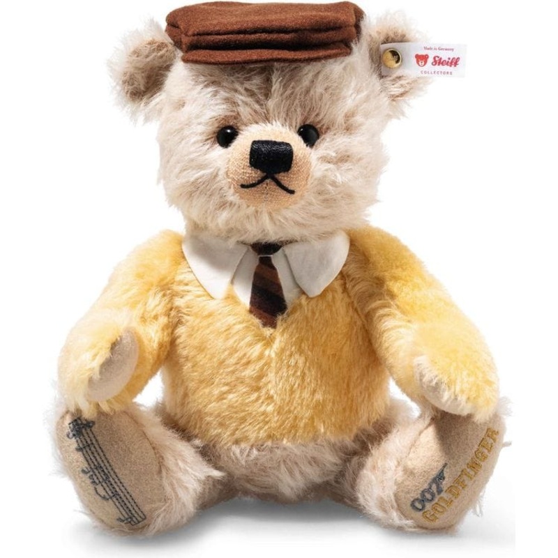James Bond Auric Goldfinger Villain Teddy Bear
