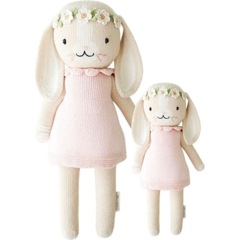 Little 13 Hannah the Bunny (Blush) Hand-Knit Doll