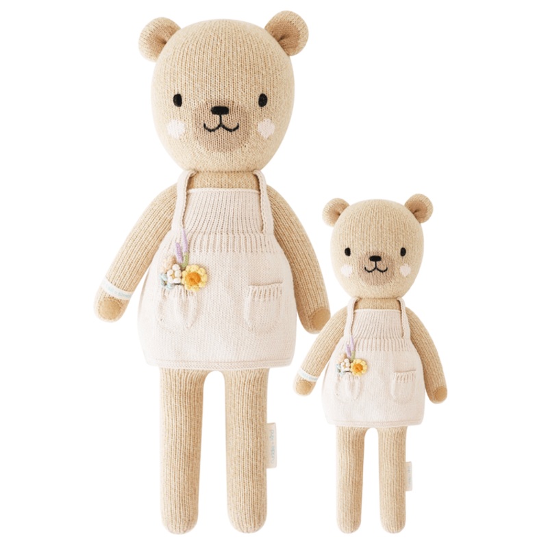 Regular 20 Goldie the Honey Bear Hand-Knit Doll