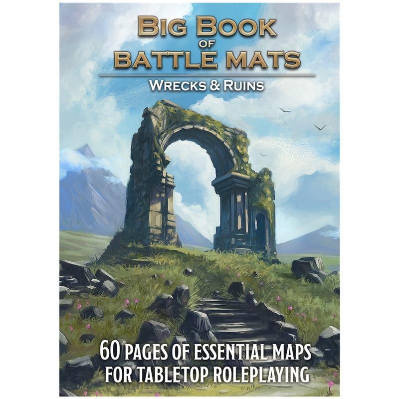 Big Book of Battlemats Wilds, Wrecks & Ruins