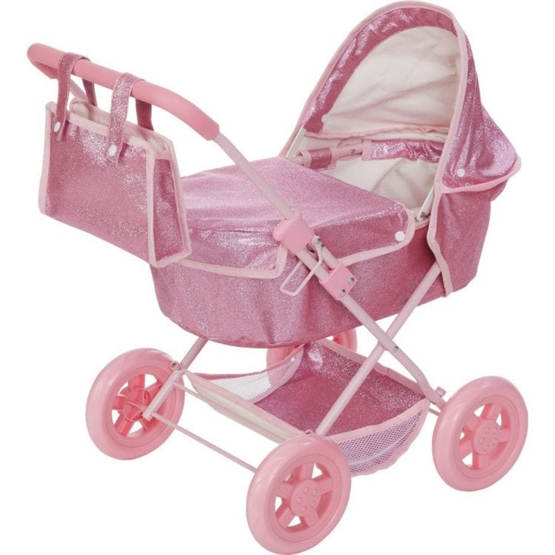 Olivia’s Little World Baby Doll Bassinet Pram with Cover