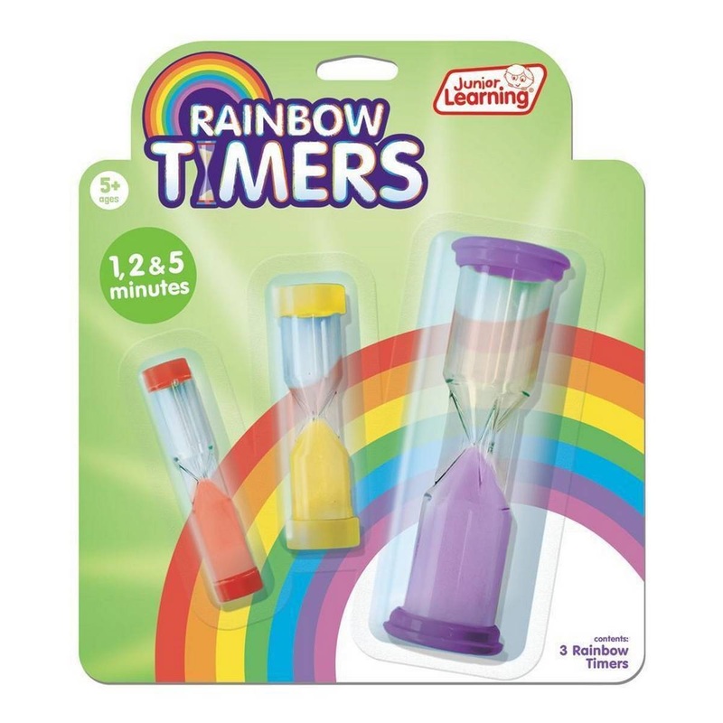 Rainbow Timers 1,2 & 5 Minute Set
