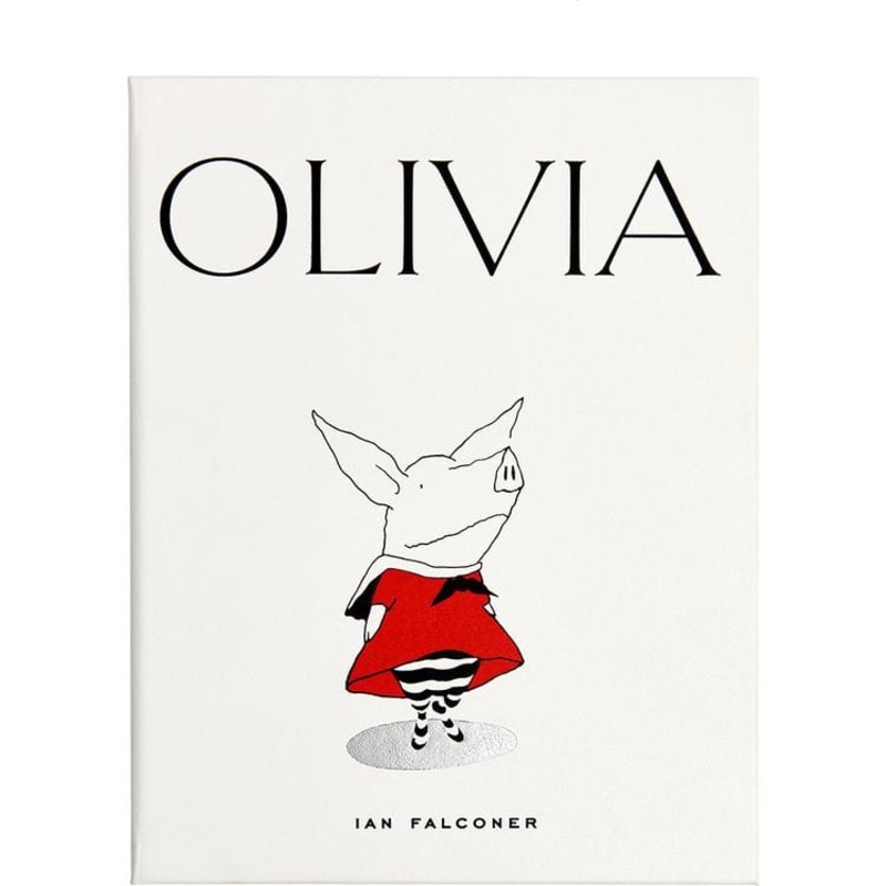 Olivia Book in White Bonded Leather