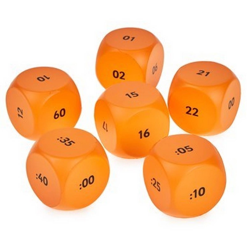 24 Hour Clock Cubes  Pack of 6