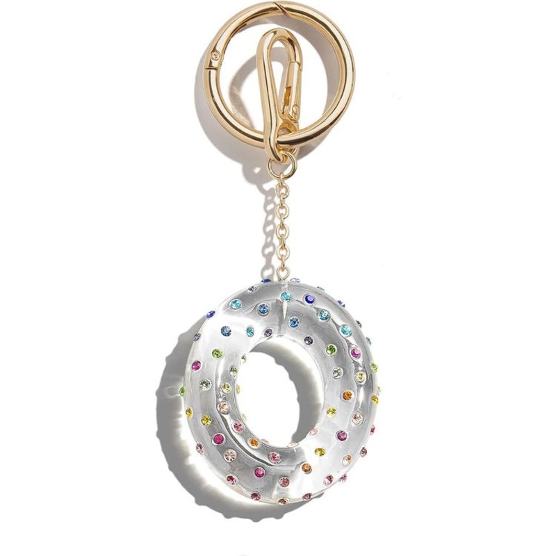Confetti Initial Bag Charm – O
