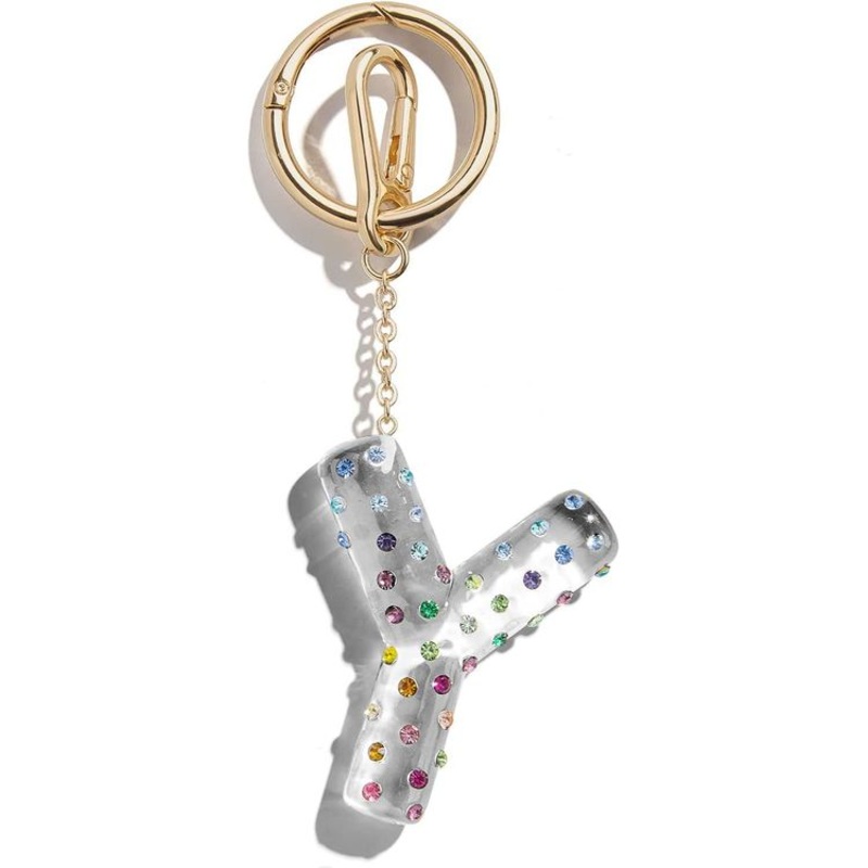 Confetti Initial Bag Charm – Y