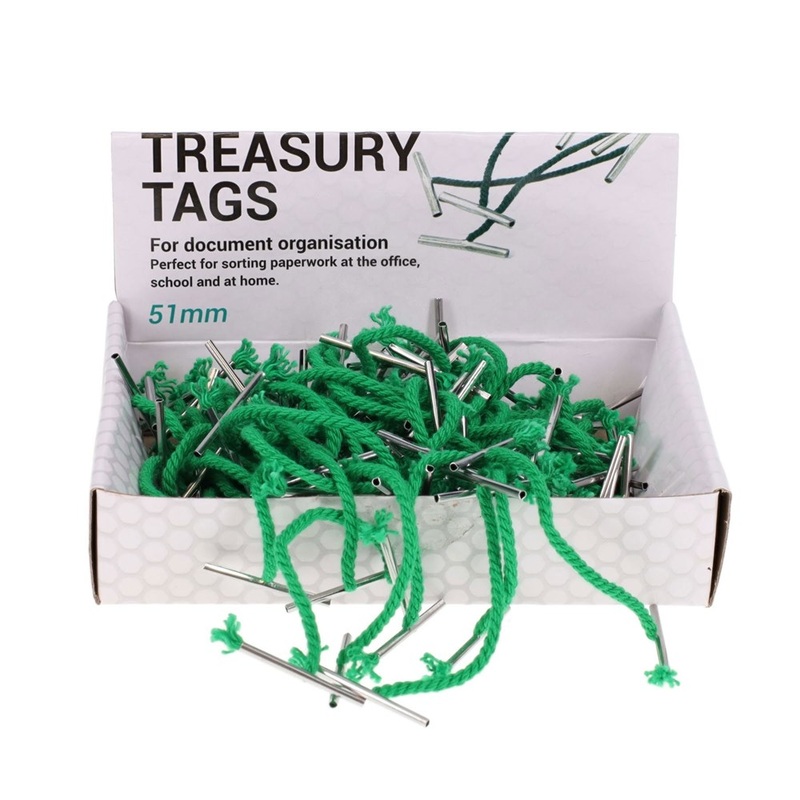 Metal Treasury Tags 51mm Pack of 100