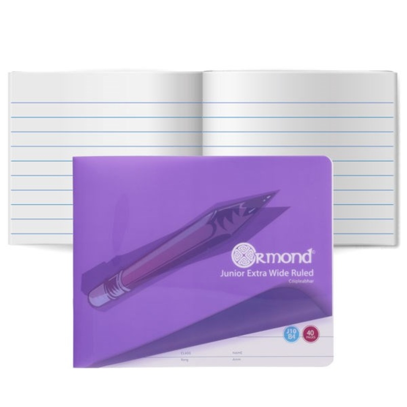 Ormond J10 Durable Cover Junior Copy Book  Pack of 20