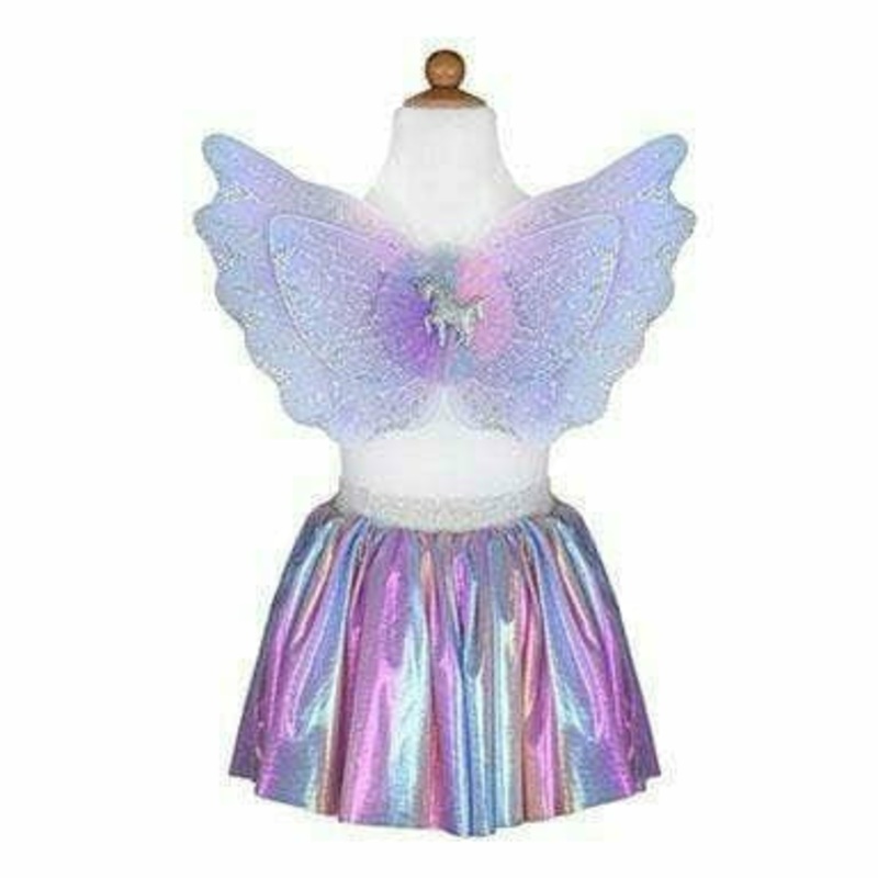 Magical Unicorn Skirt & Wings, Pastel, Size 4-6