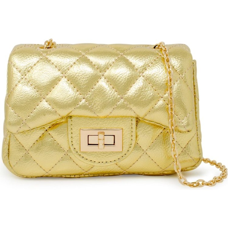 Metallic Classic Mini Purse – Gold