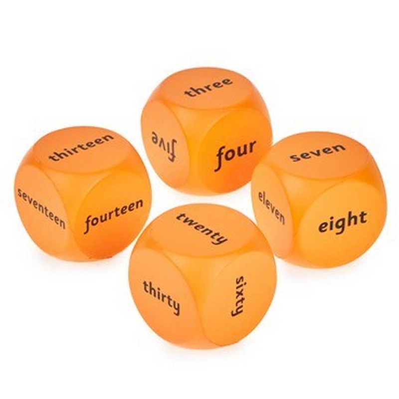 Number Recognition Cubes Pack of four