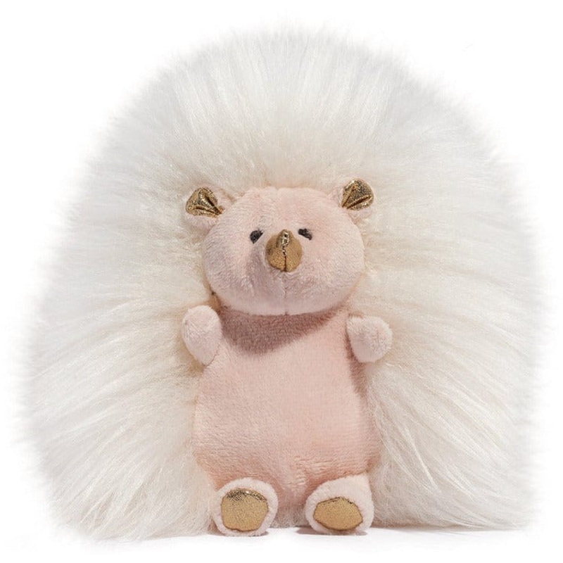 6 Sparklers Toy Plush Hedgehog – White Gold