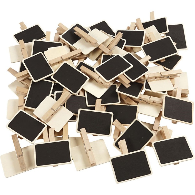 Blackboard with clothes peg  100 Pack