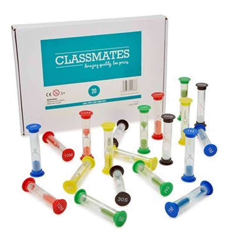 Classmates Small Pupil Sand Timer Pack of 20
