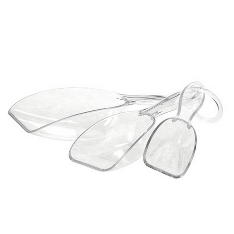 Clear Plastic Scoops  Pack of 3