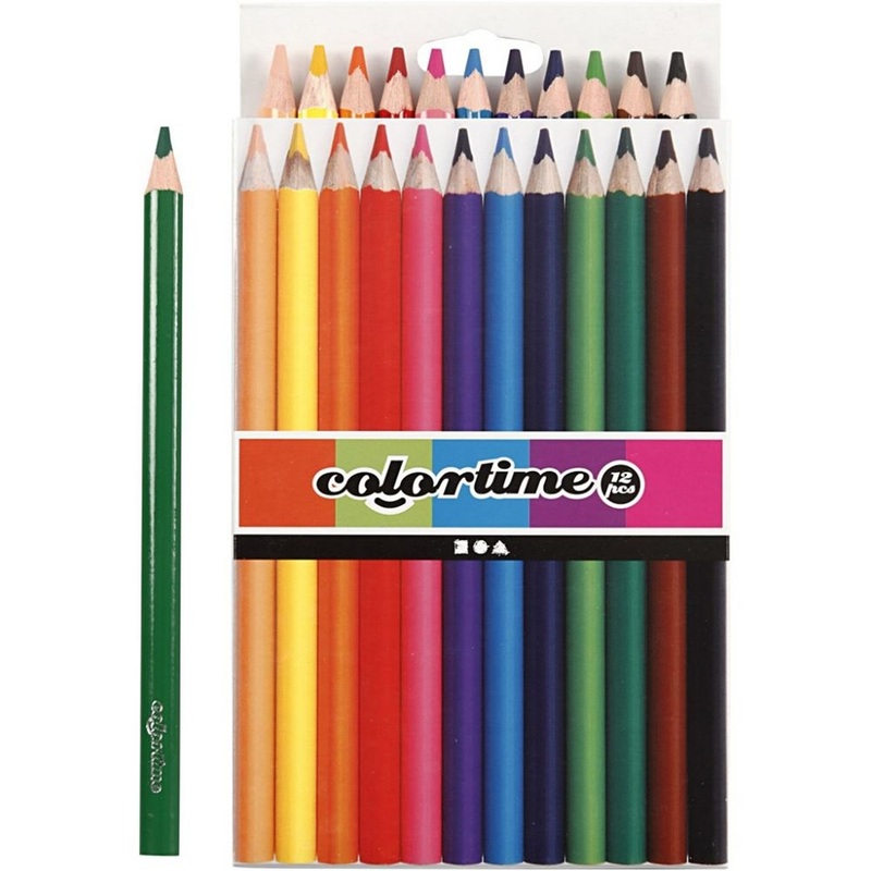Colortime Colour Pencils  Pack of 12