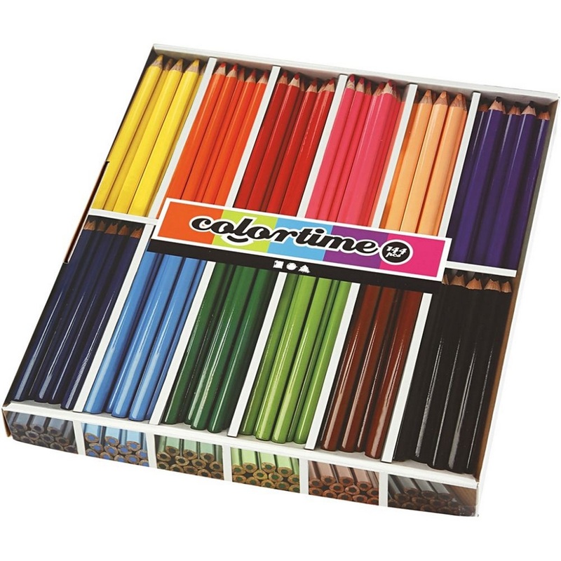 Colortime Colour Pencils  Pack of 144