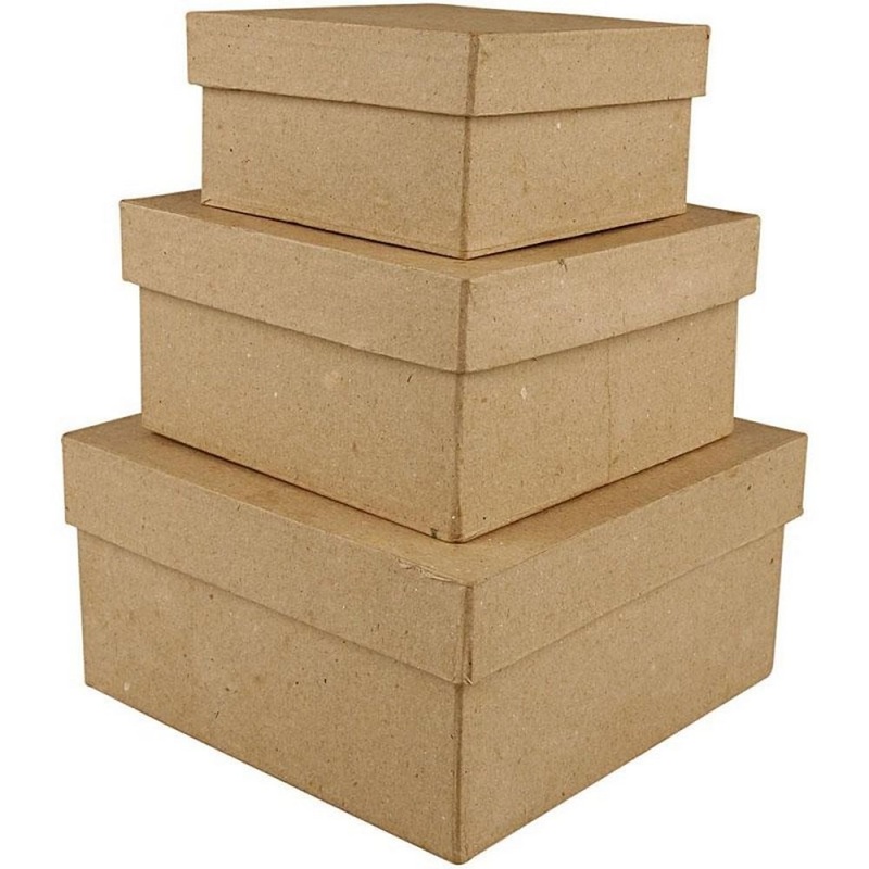 Square Boxes  Set of 3