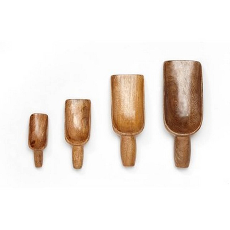 Wooden Scoops Pack of 4