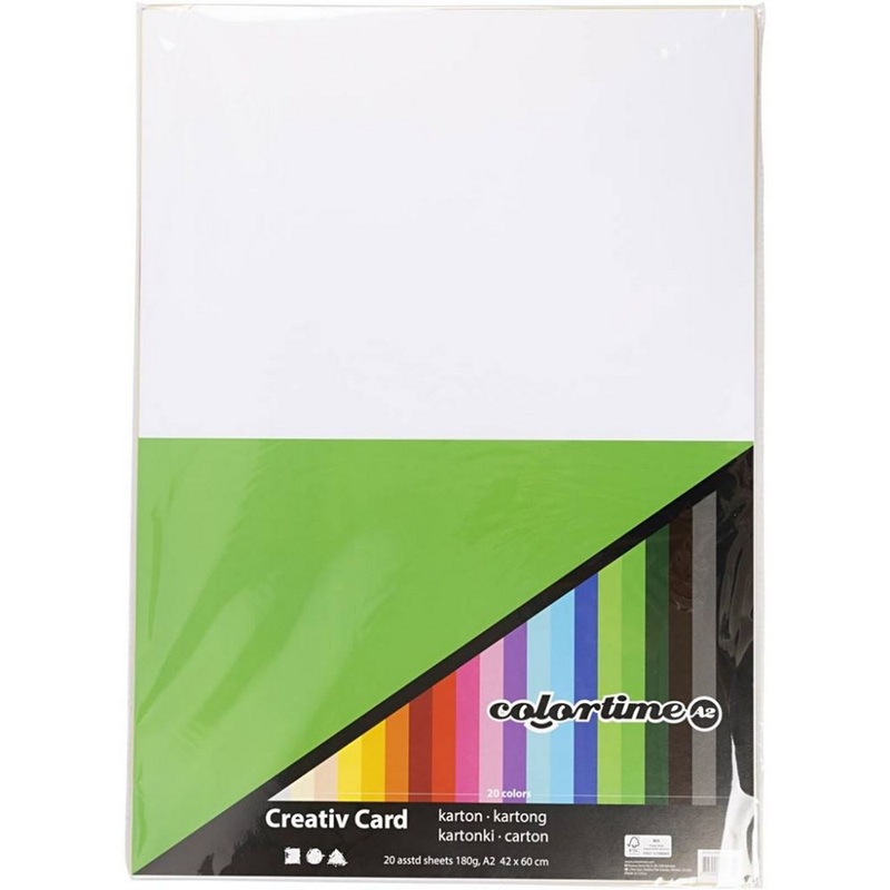 A2 Assorted Card 20 Pack 180gsm